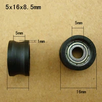 5 16 8 5 mm pulley encapsulates the embedded bearing plastic coated nylon wheel