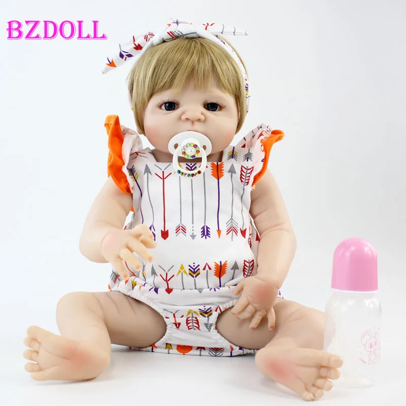 BZDOLL 22 дюйма разрешение Full силиконовые куклы-Новорожденные реалистичные детские