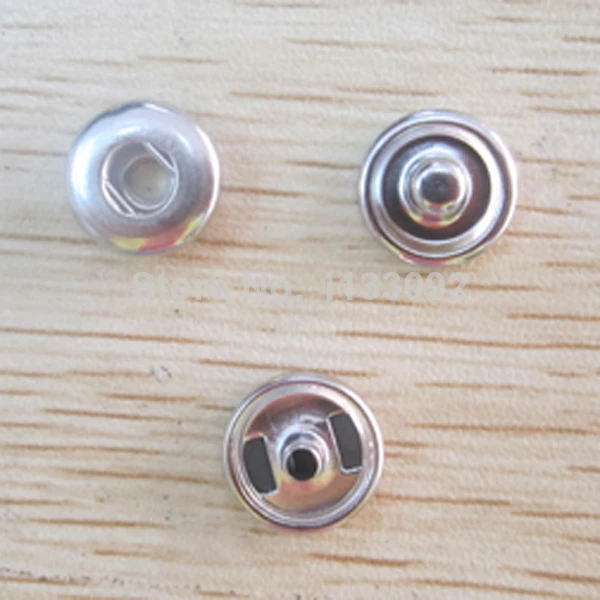 

100sets (1 set= cap+socket+stud)Snap-It Diy 12mm Size Snap Button Flat Back Base Findings Part For Making Snap Button Charm