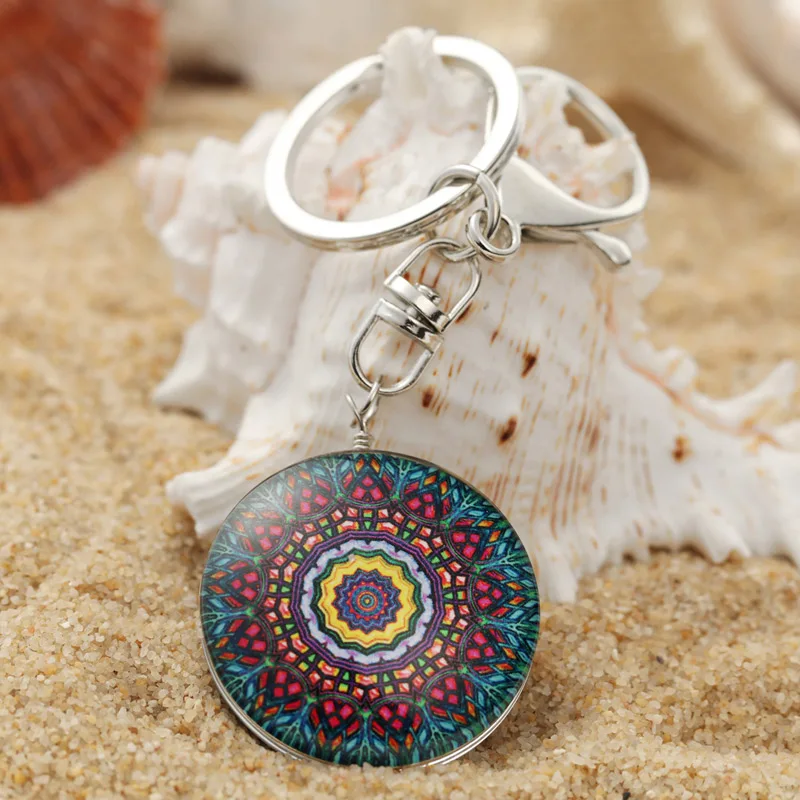 ZOSHI Горячее предложение новый красочный брелок с эмалью &quotЦветок&quot кристаллами