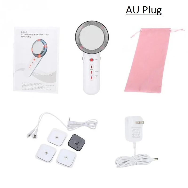 AU Plug Ультразвуковая кавитация, жиросжигатель массажер для похудения тела ультразвуковая электронная система контроля потери веса Инфракрасный Комплект терапевтическое устройство дропшиппинг - Цвет: AU Plug