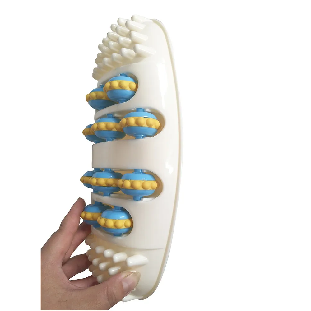 Массажный акупрессурный коврик для ног искусственный роликовый точечный