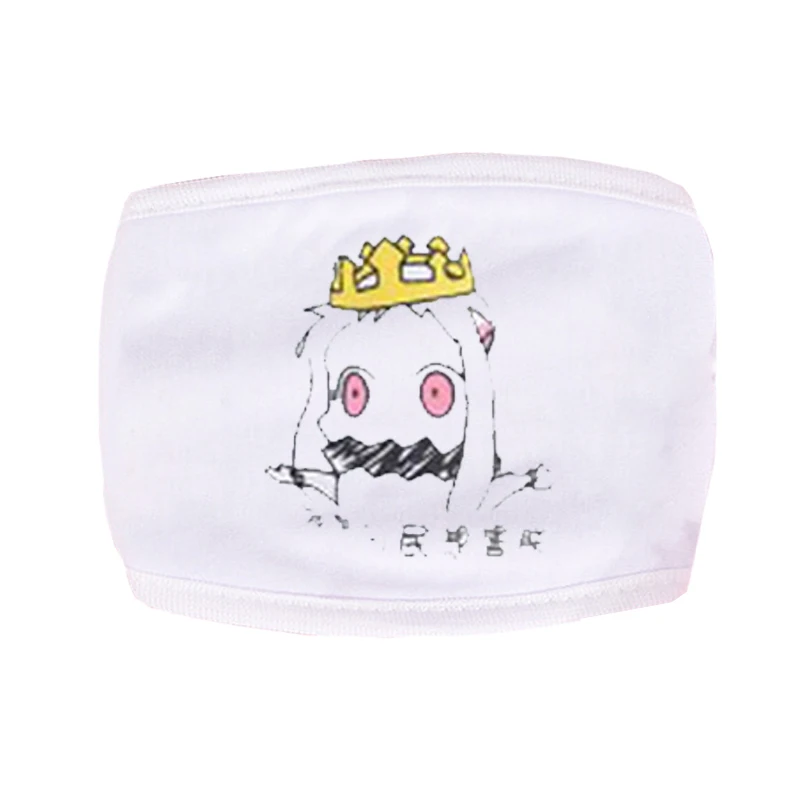 Женские Модные хлопковые Милые Маски для лица однотонная черная маска с узором