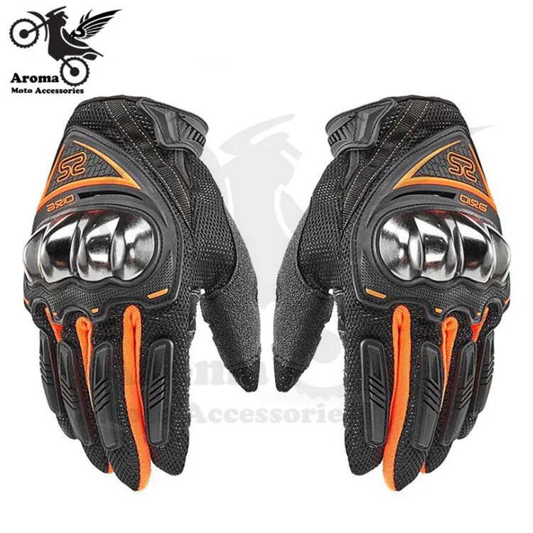 Металлический полный палец moto cross части mtorbike handglove unviersal аксессуары moto защита moto rcycle перчатки для скутера