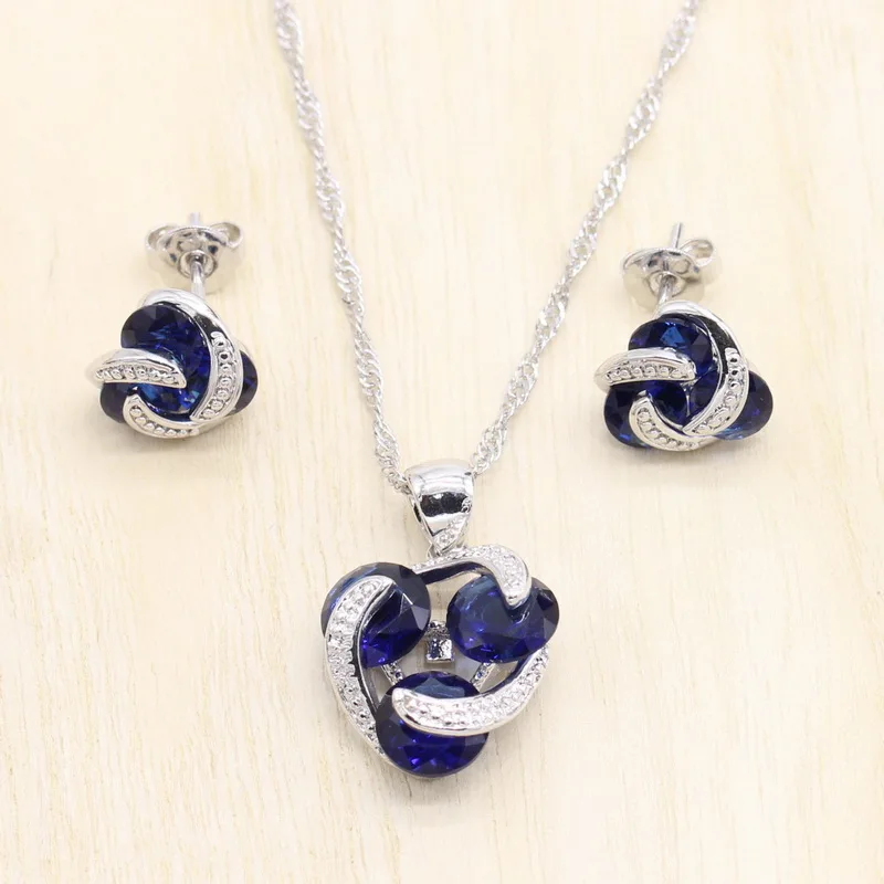 Женский ювелирный комплект из колье и серёг серебристого цвета|Ювелирные наборы|