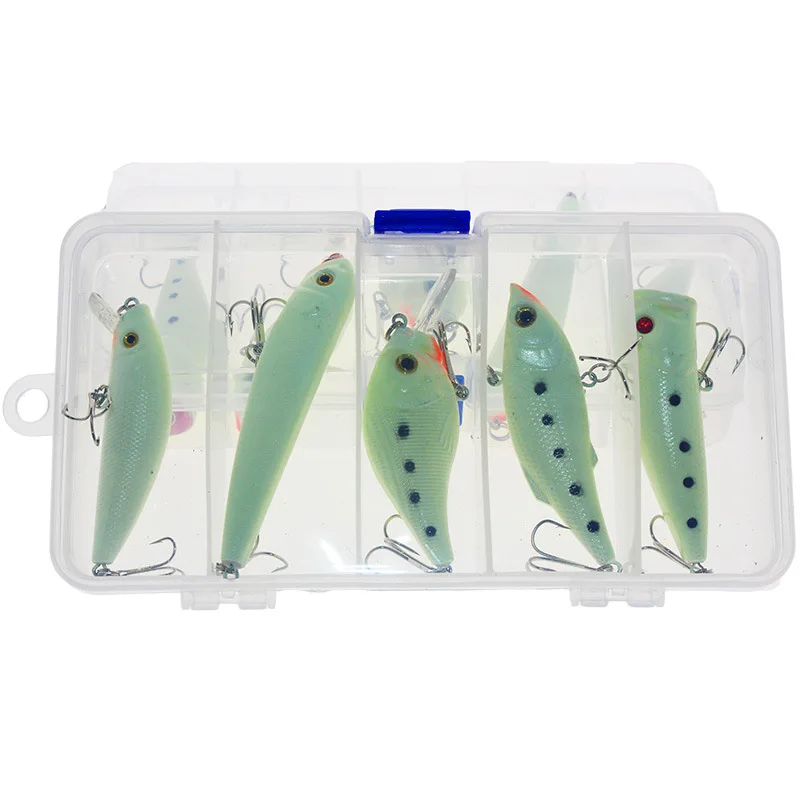 5 шт./партия набор приманок для ночной рыбалки вибрирующий поплавок приманка