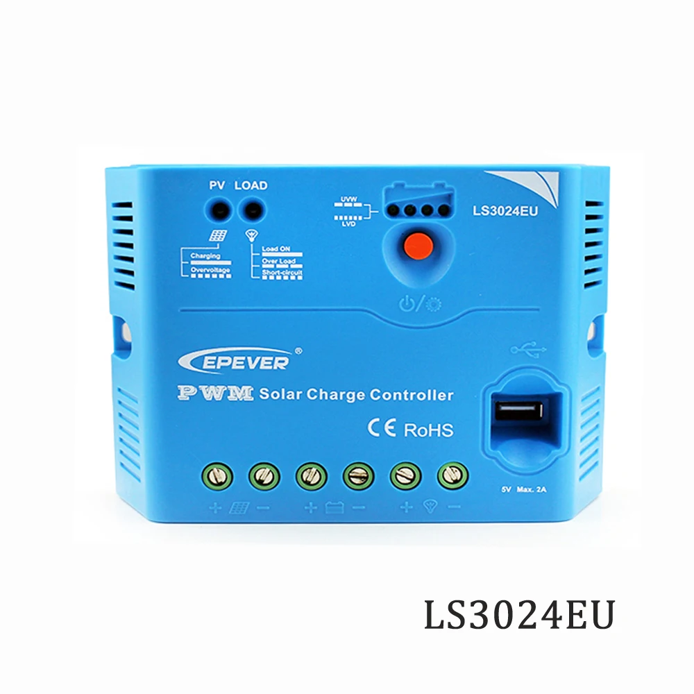 LS3024EU 30A 12В 24В Контроллер заряда солнечных батарей eppwm PV 100 Вт 18В солнечные панели