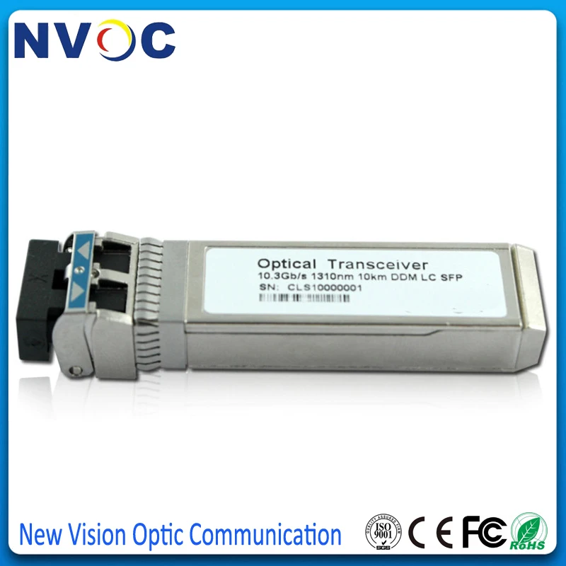Бесплатная доставка 10G SFP + LR 1310 нм 10 км двойное волокно LC коннектор DDM +-10G-LR |