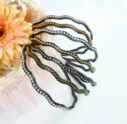 Алмазная прозрачная Золотая цепь для шитья 10 ярдов 6SS 2 мм|rhinestone cup chain|rhinestone chain end