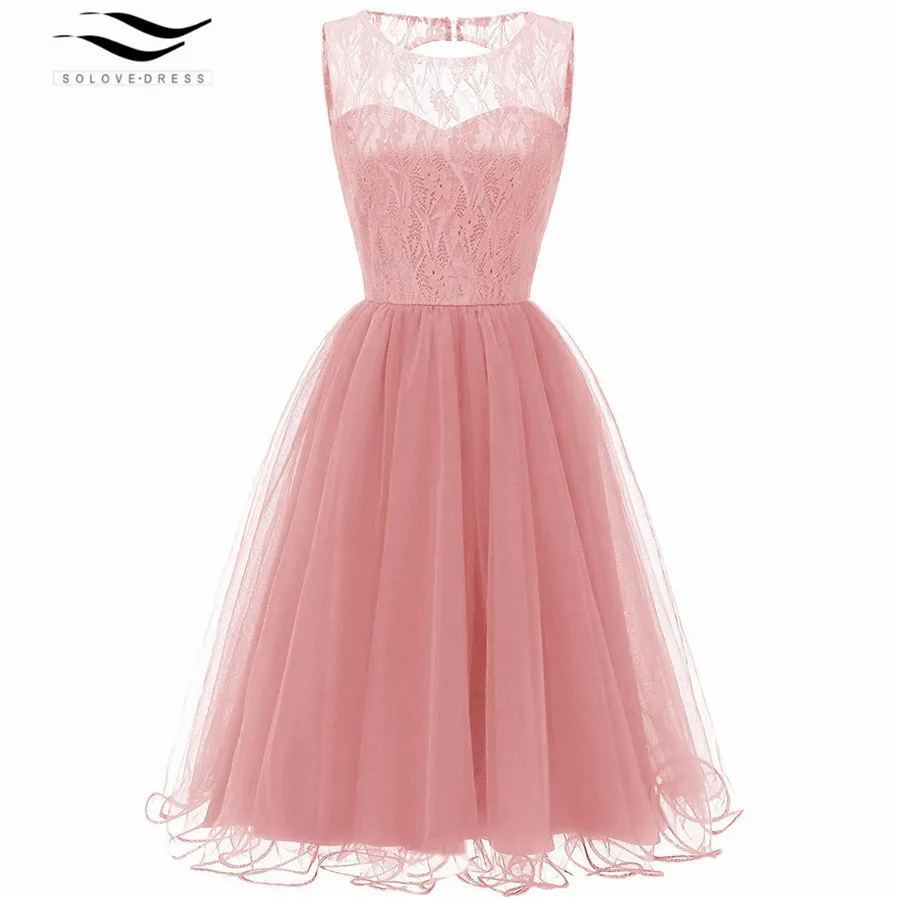 Платья для выпускного вечера 1950 х годов с круглым вырезом сексуальные короткие