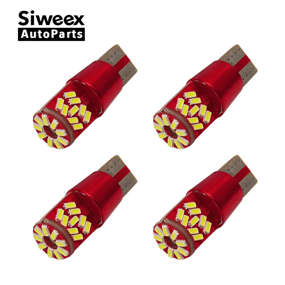 4 шт. высокое качество T10 W5W 194 168 27SMD 3014 Светодиодный белый автомобильный источник