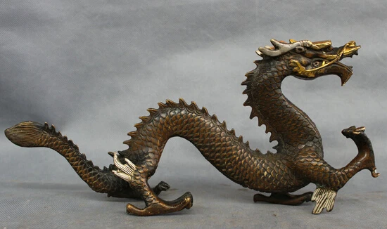 13 &quotСчастливая китайская латунная статуя фольклорного года декор зодиака