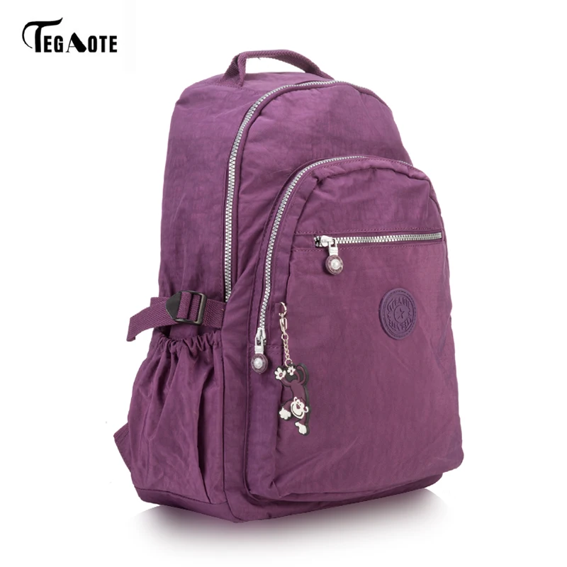 TEGAOTE Большой Вместительный рюкзак для девочек-подростков Mochila женские рюкзаки школьные нейлоновые водонепроницаемые сумки для мужчин и женщин