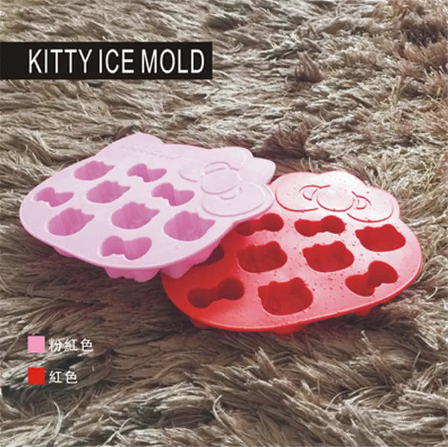 3 шт./компл. мороженое DIY Ice Cube лоток котенка с бантом-образный плесень Frozen Maker для