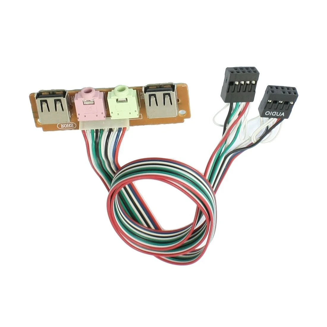 Промо-акция! ПК чехол для компьютера Передняя панель USB аудио порт микрофон