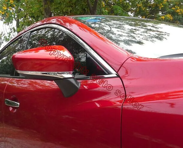 АБС хромированный боковой зеркальный чехол для Mazda 2 Demio DJ DL 2015 2016 2017|chrome side mirror