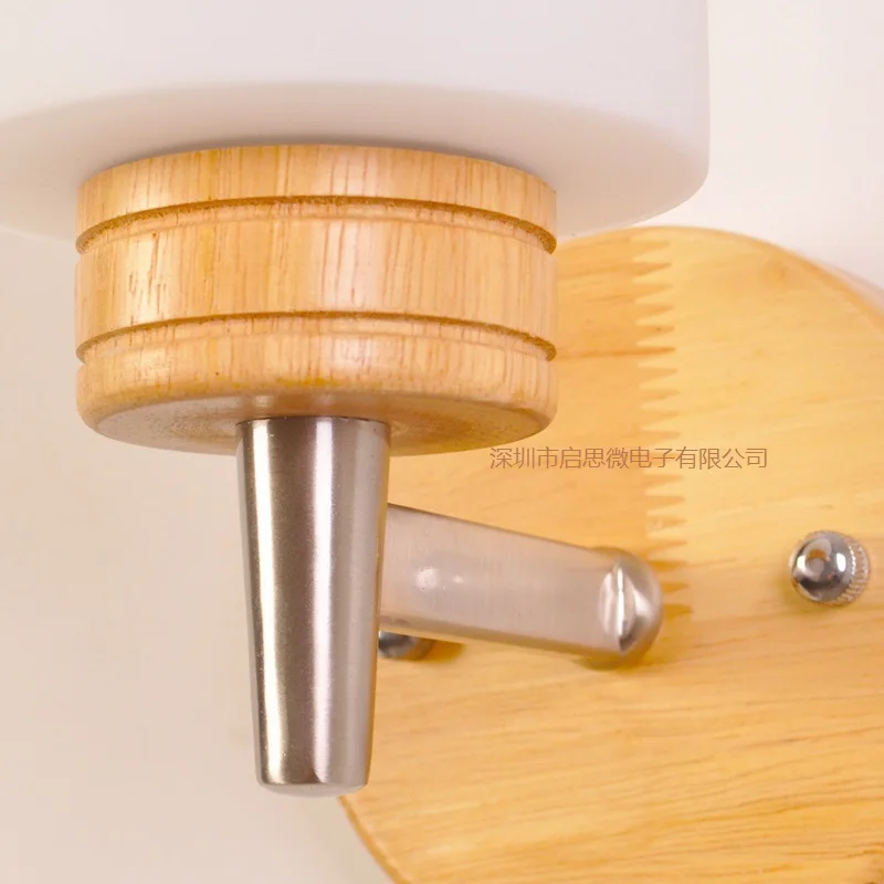 Современный деревянный настенный светильник из дуба комнатное бра для спальни