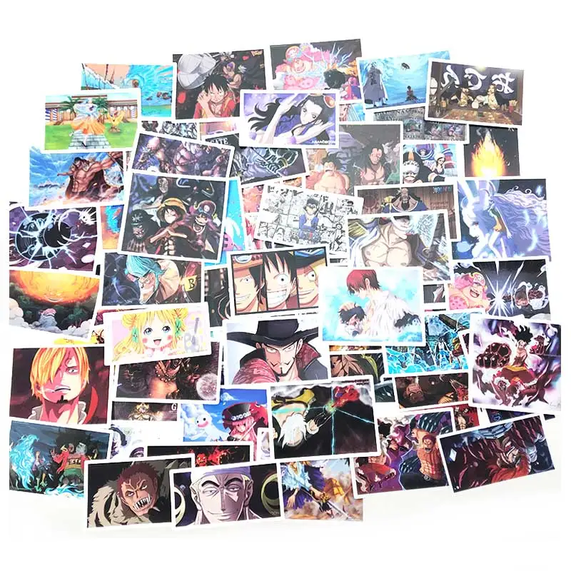 100Pcs 100 шт./лот, одна деталь, аниме граффити, наклейка s для ноутбука, багаж, рюкзак, домашняя наклейка, коврик для автомобиля, велосипеда, ПВХ, водонепроницаемая наклейка - Цвет: 100Pcs