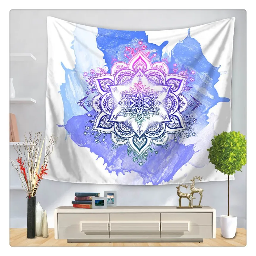 Индийский гобелен с мандалой Подвесной Настенный Коврик для песчаного пляжа