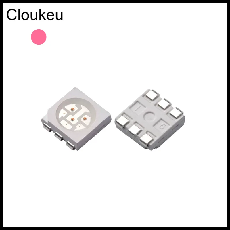 

50Pcs 5050 Pink SMD lamp beads led 5050 pink Light emitting diode