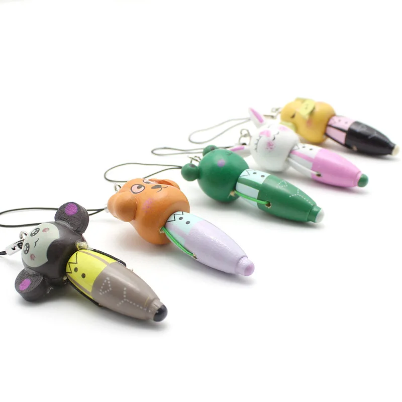 30 шт. креативные Канцтовары Особенности деревянных мультфильм животных Walkman