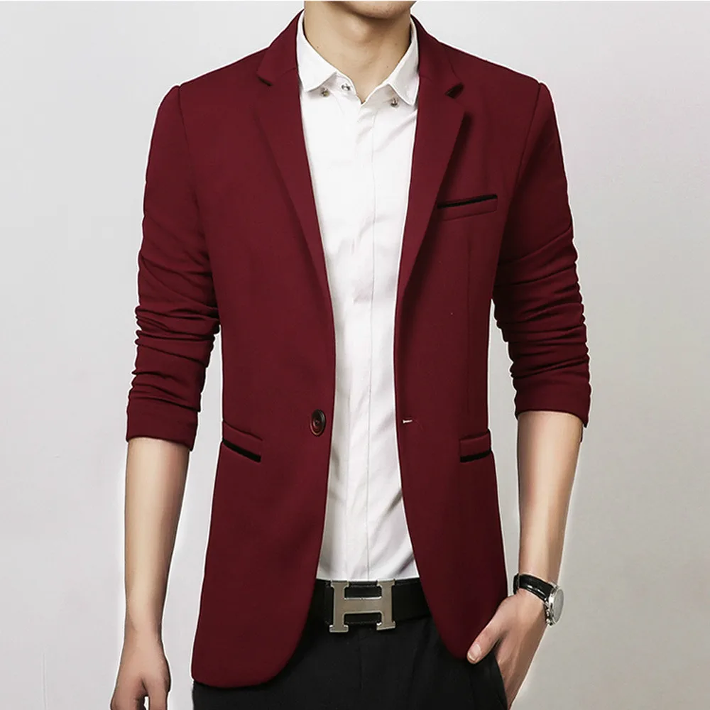 2017 Корейская версия нового модного повседневного маленького костюма мужской