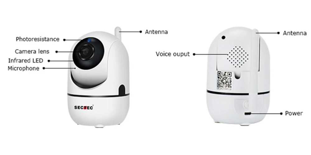 SECTEC облачная Беспроводная IP камера 1080P интеллектуальная автоматическая камера слежения за человеком для дома, для безопасности, видеонаблюдения, сети видеонаблюдения, Wifi Cam