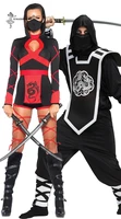 adult women men halloween fancy party costumes female japanese anime warrior ninja uniform ninja assassin game cosplay costume
