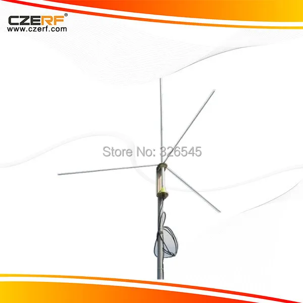 Бесплатная доставка 1/2 волна высокая алюминиевая GP антенна 49ft кабель для 5 Вт 7 15 30