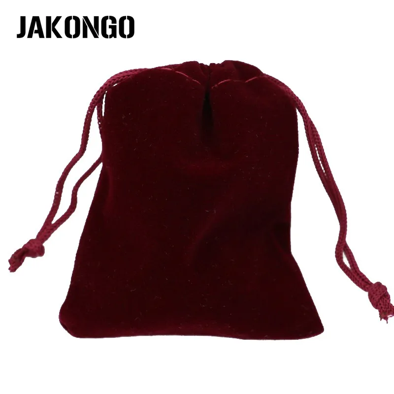 JAKONGO 10pcs/lot 7X9cm 9X12cm Velvet Jewelry Packaging Display Bags &amp Pouches Drawstring Packing Gift 6 Colors | Украшения и