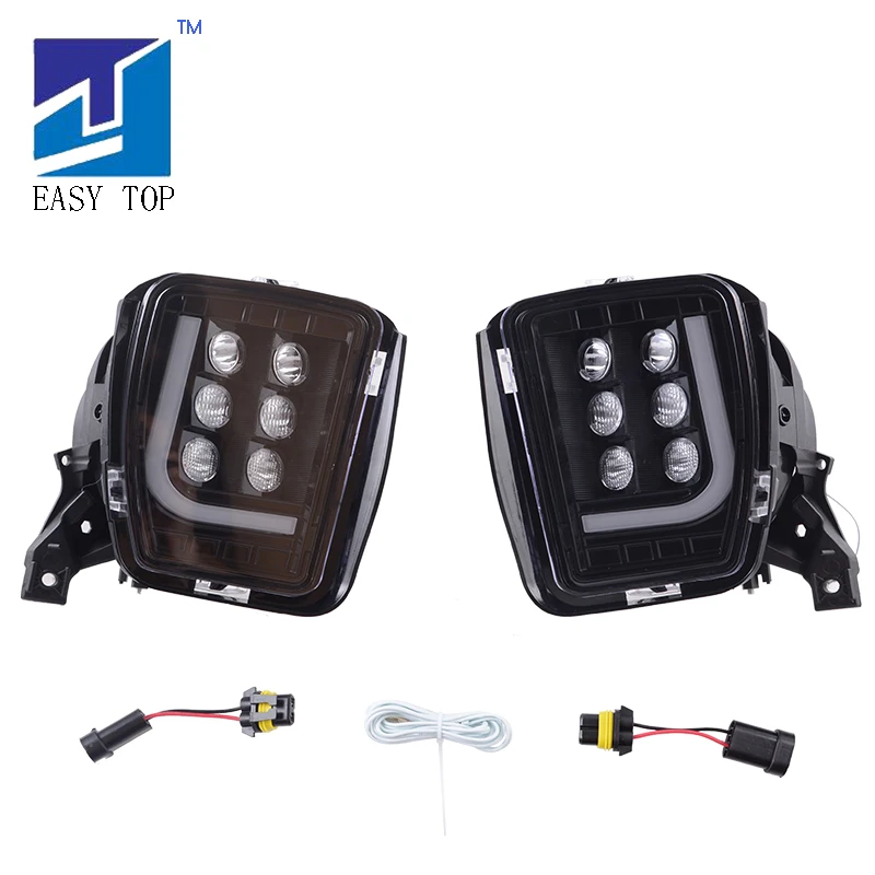 

Front Fog Lamp Smoke LED Fog Light For Dodge Ram 2013-2017