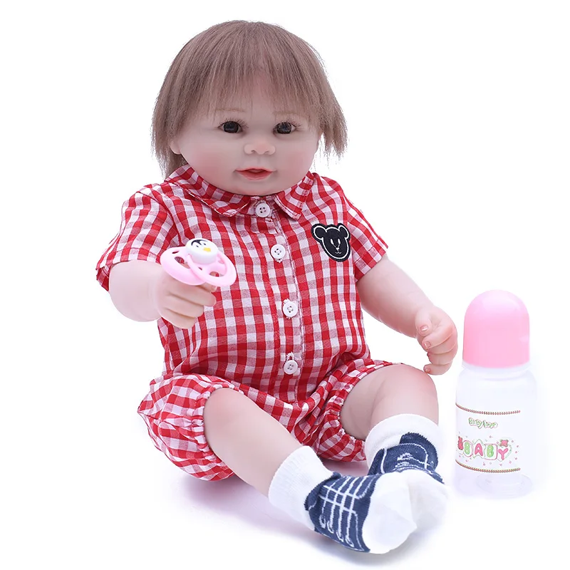 Кукла Reborn Bonecas 20 дюймов Реалистичная мягкая силиконовая кукла Bebe живой детский