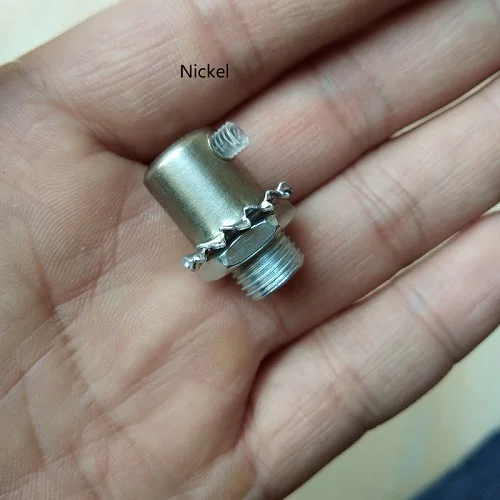 Nickel 10 шт./лот D12* H13mm M10 резьбовой проволочный замок Металлические Кабельные Захваты Кабельные сальники разъемы с M4 прозрачный винтовой кабель натяжения - Цвет: Nickel