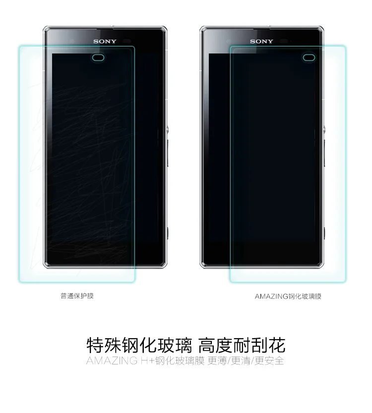 Защитное стекло закаленное 9H 2.5D для Sony Xperia Z Z1 Z2 Z3 Z4 Z5 M2 M4 M5|Защитные стёкла и плёнки