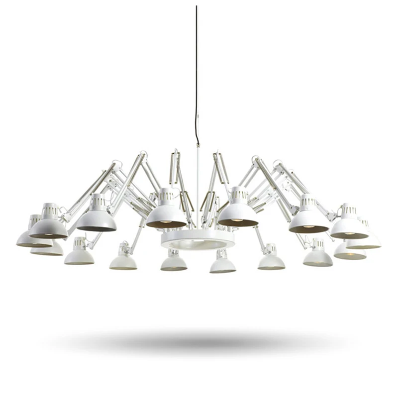 Винтаж Nordic люстры пауки лампы несколько Регулируемый Ретро потолочные