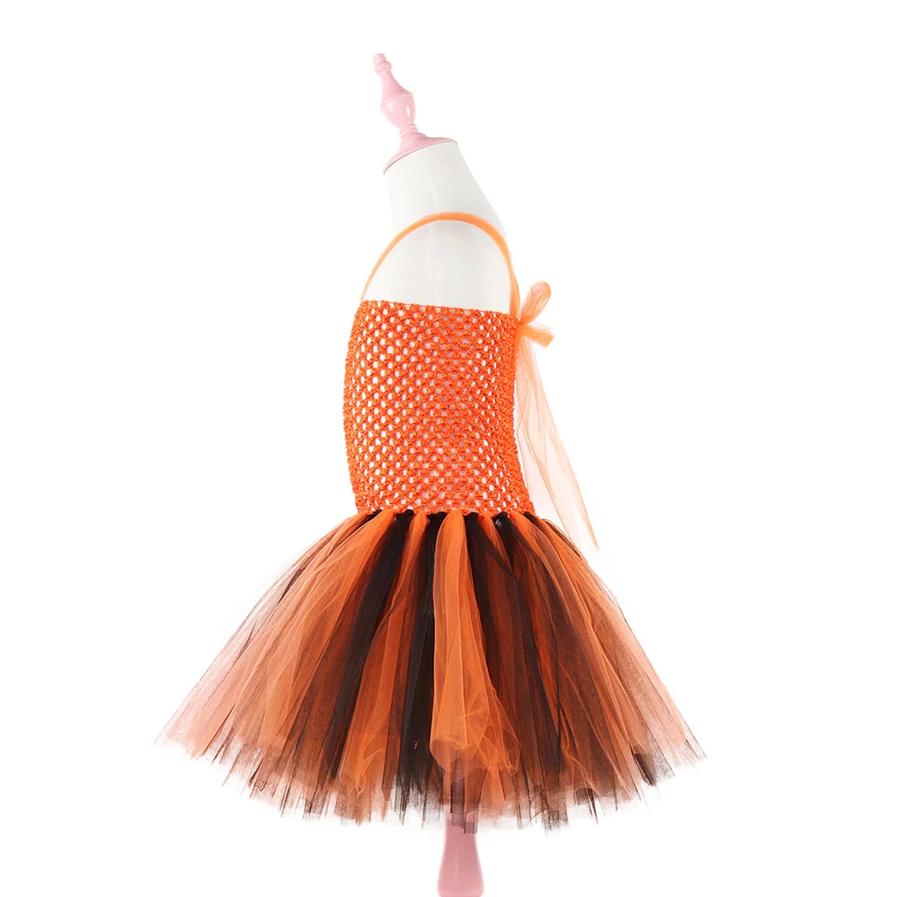 Moeble girl tutu dress Children night Cosplay baby Clothing Chirldren Chrismas Costume Kids Orange girls halloween costumes | Детская