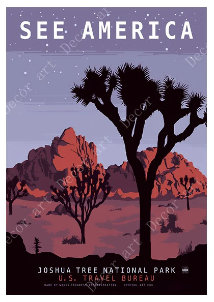 Постер для путешествий см. Америку Ниагарский водопад картины на холсте