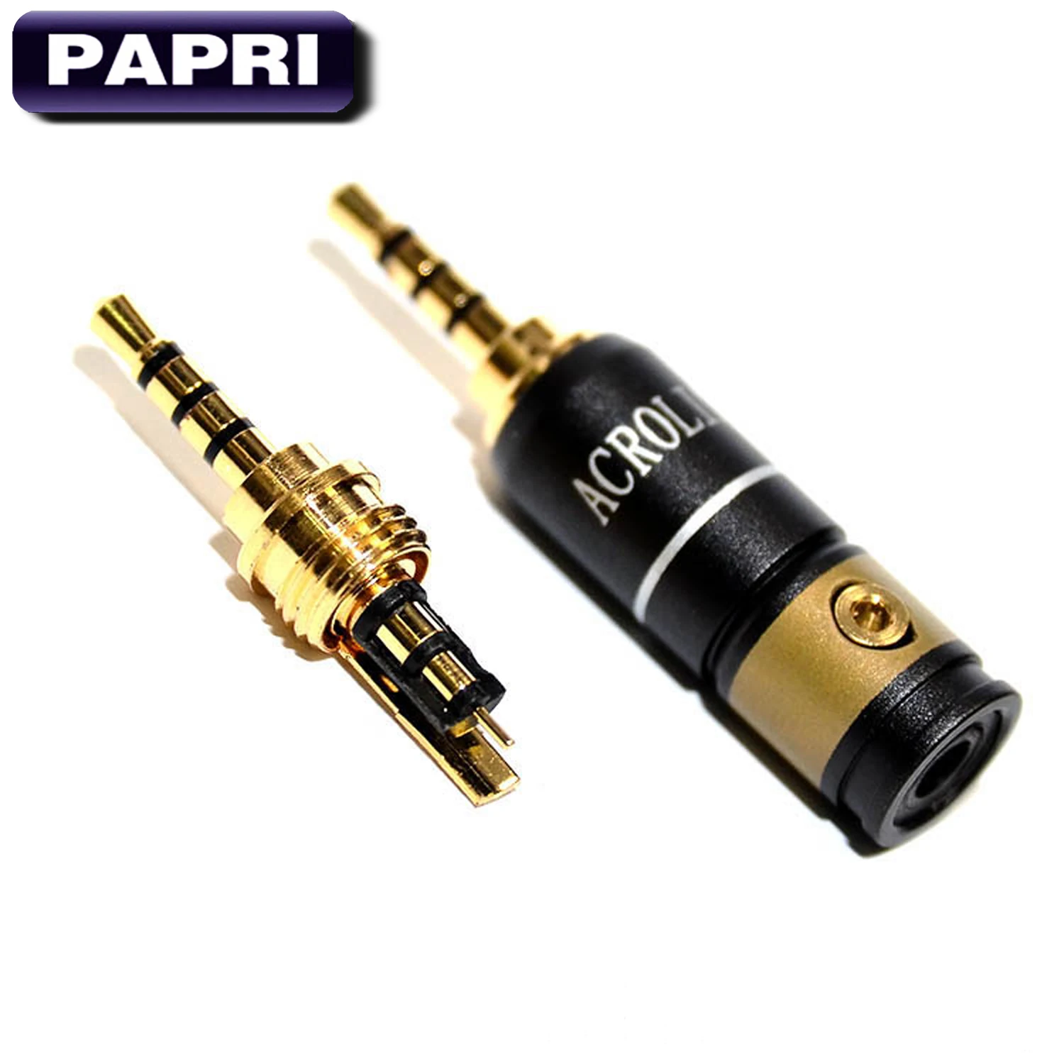 PAPRI DIY HiFi 2 5 мм штекеры ремонт разъем для наушников аудио Чистая латунь