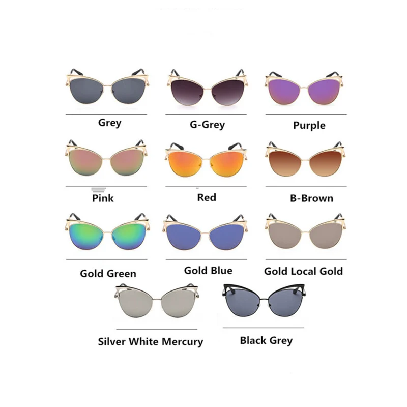 HJYBBSN винтажные кошачий глаз солнцезащитные очки женские Ray Bann роскошный бренд Desiner ретро градиент солнцезащитные очки металлическая оправа Oculos Gafas UV400