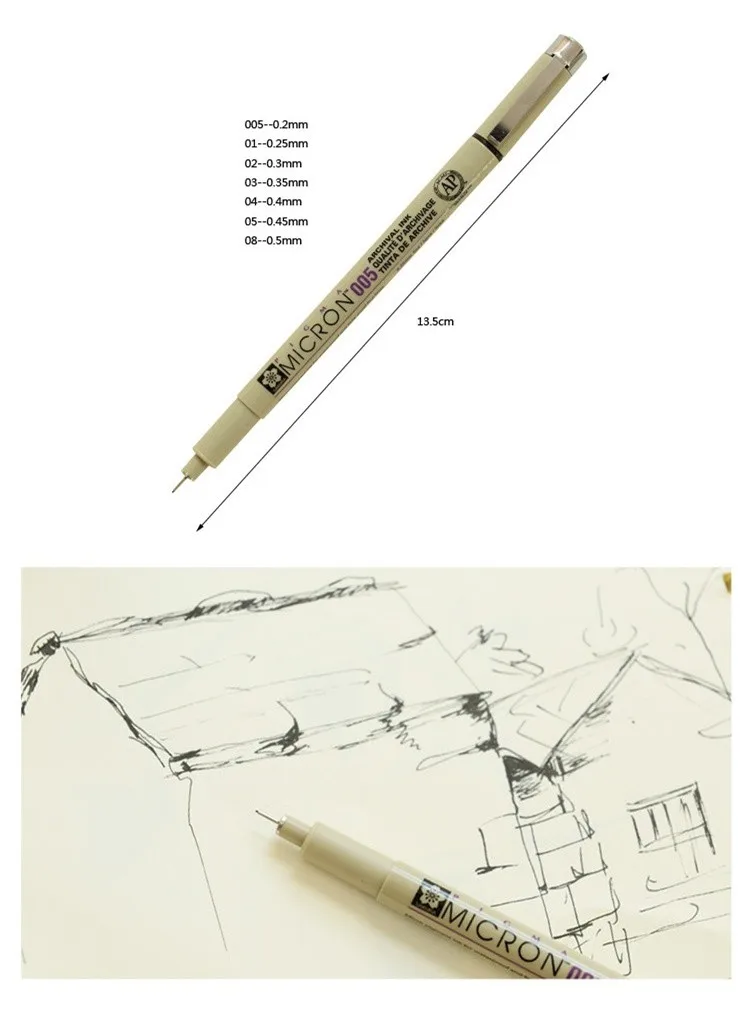 7 шт./лот игла Sakura Pigma Micron для рисования эскиза мультфильма archival ink гелевая ручка канцелярские принадлежности анимационные товары для рукоделия A6922
