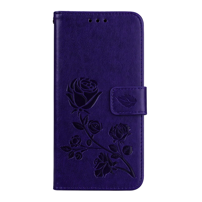 Фиолетовый Двойной розовый кожаный чехол для Xiaomi mi A2 Lite A1 Red mi 5 Plus 6A 6 Pro S2 Note 5 Pro 5A Prime Note 4 4X 4A 3S Pocophone F1 Funda - Цвет: Фиолетовый