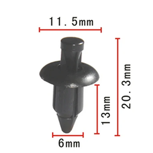 

50x 6mm High quality Plastic Rivet Bike Fairing Trim Panel Fastener Clips - for Honda, for Yamaha, for Suzuki, for Kawasaki