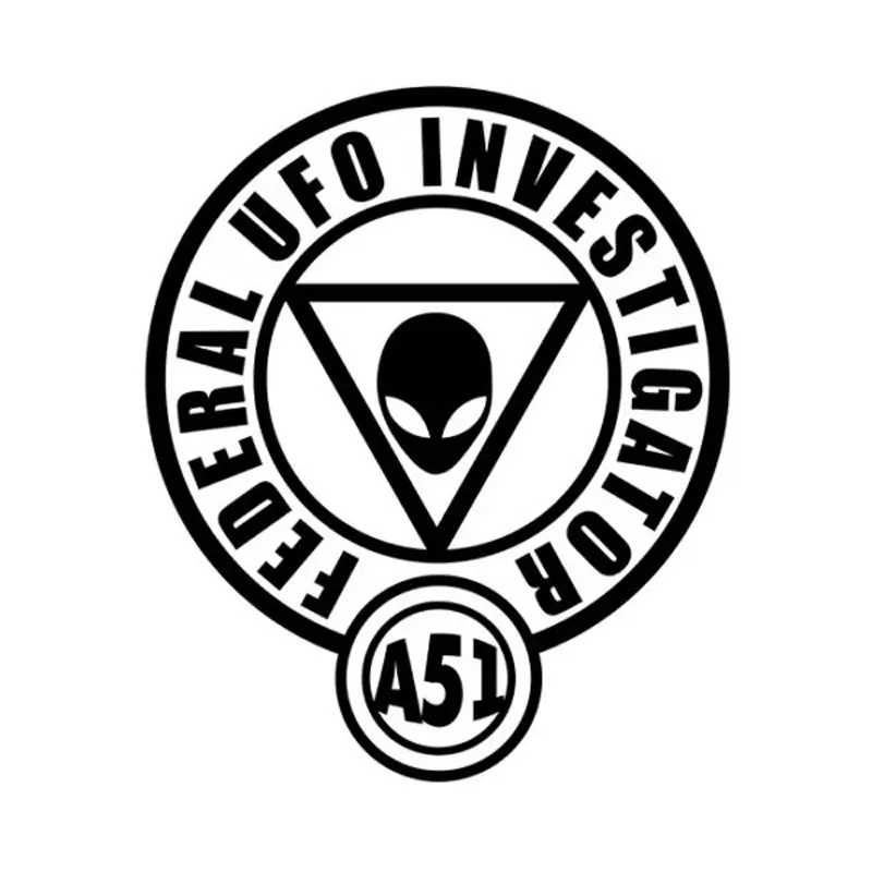 Стильные забавные наклейки на окна в виде инопланетянина НЛО следователя 12 см * 14