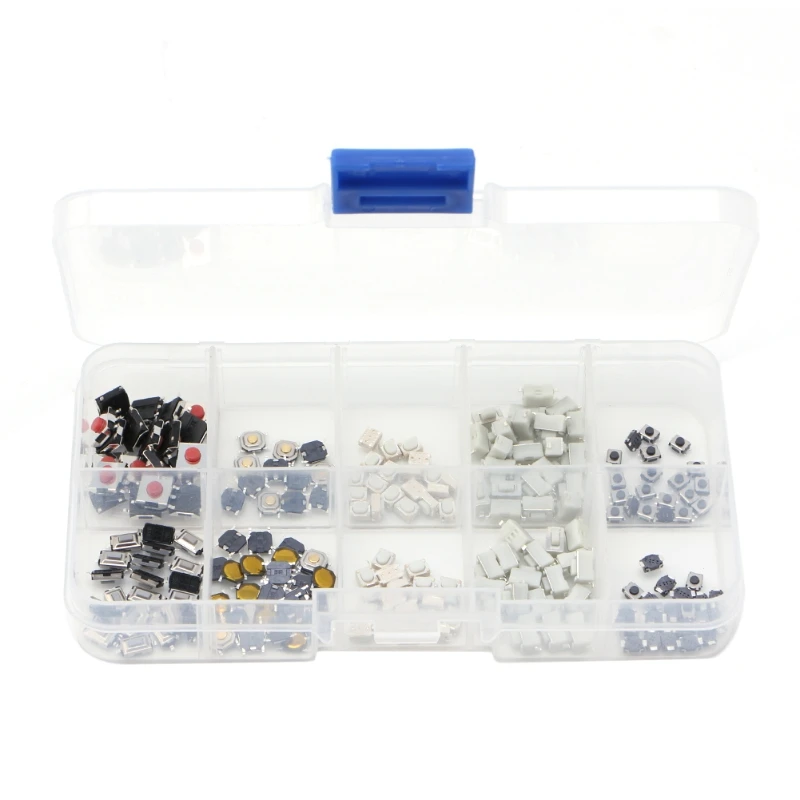 250 Pcs 10 Models Tactile Button Switch Micro Switches Remote Control | Обустройство дома