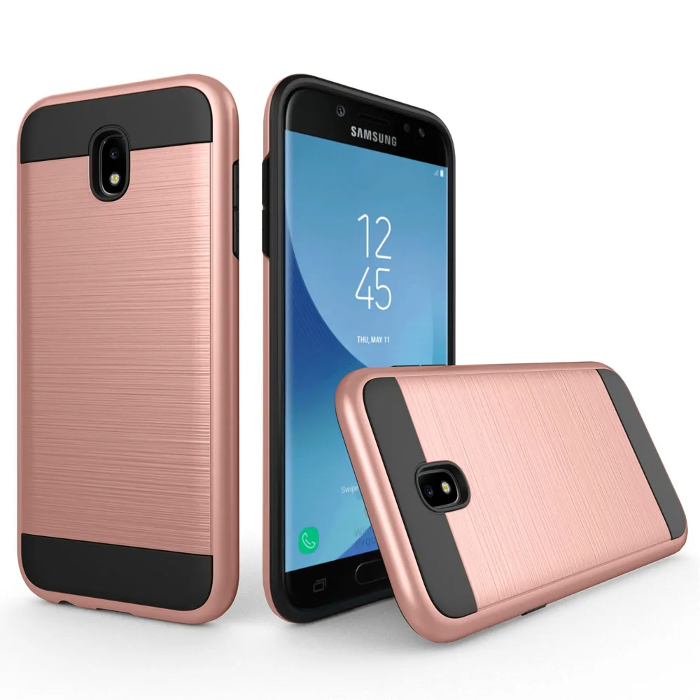 2 в 1 жесткий чехол из ТПУ и поликарбоната противоударный для Samsung Galaxy J3 J5 J7 2017 j330 j530