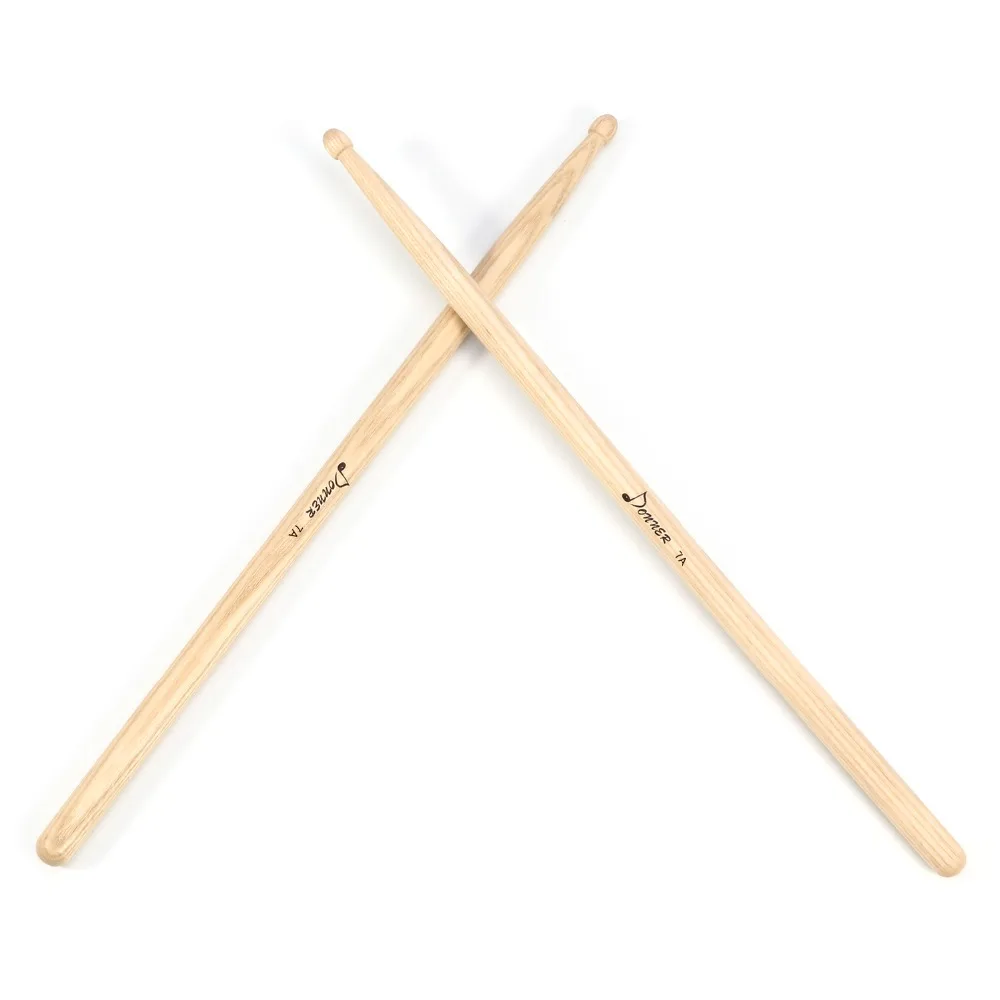 Donner 3-Pack барабанные палочки 7A классические Hickory из дерева прочные для легких