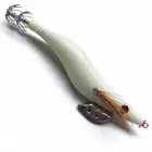 8 шт. белый Цвет световой крючки для кальмара приманки деревянная креветка для доставки прикорма и оснастки 13,5 см 21 г 3,5 # осьминог, Каракатица Блесен с коробкой