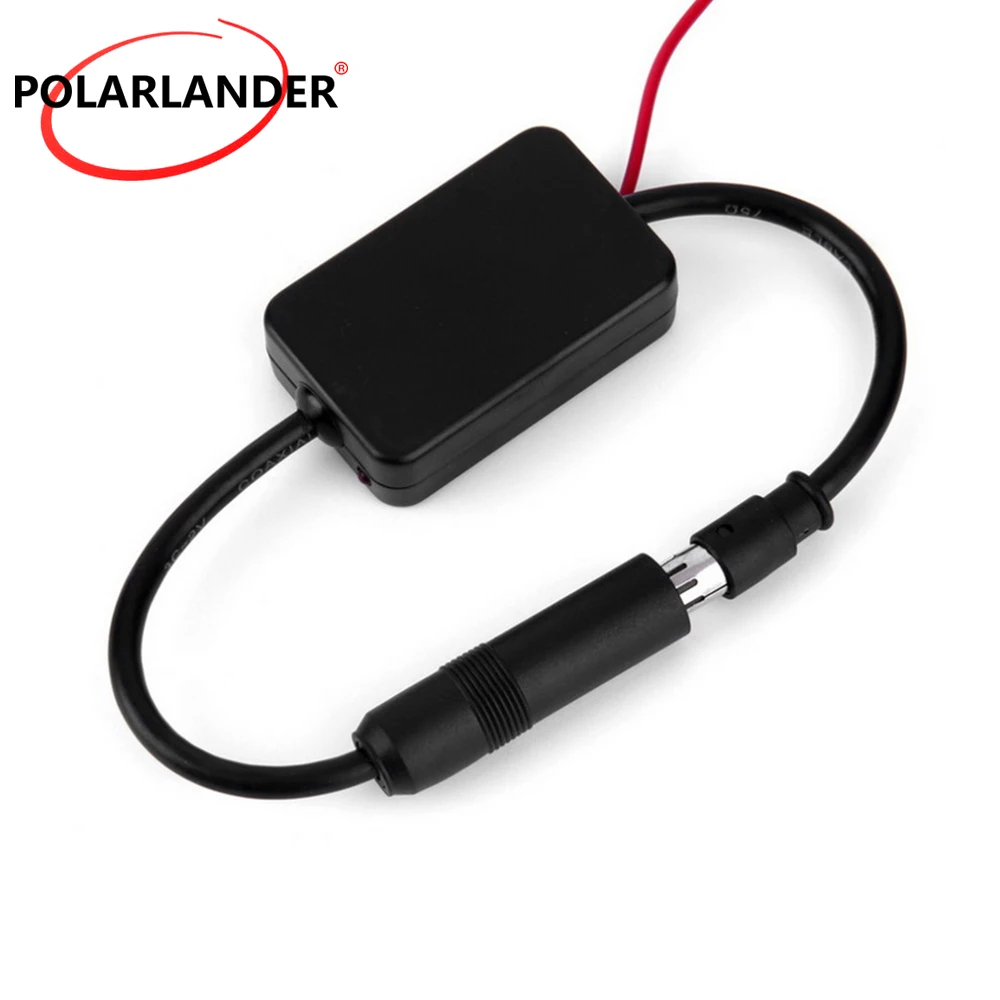 Polarlander Universal Car Radio Aerials Auto FM Antenna Amplifier Signal Amp Booster 12V for M/arine Vehicle Boat | Автомобили и