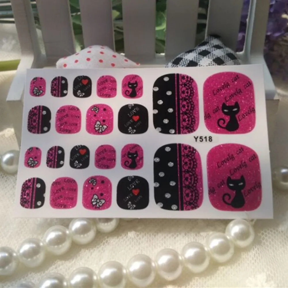 5 шт./лот новая переводная пленка для ногтей Клей DIY Полный блестящий красочный