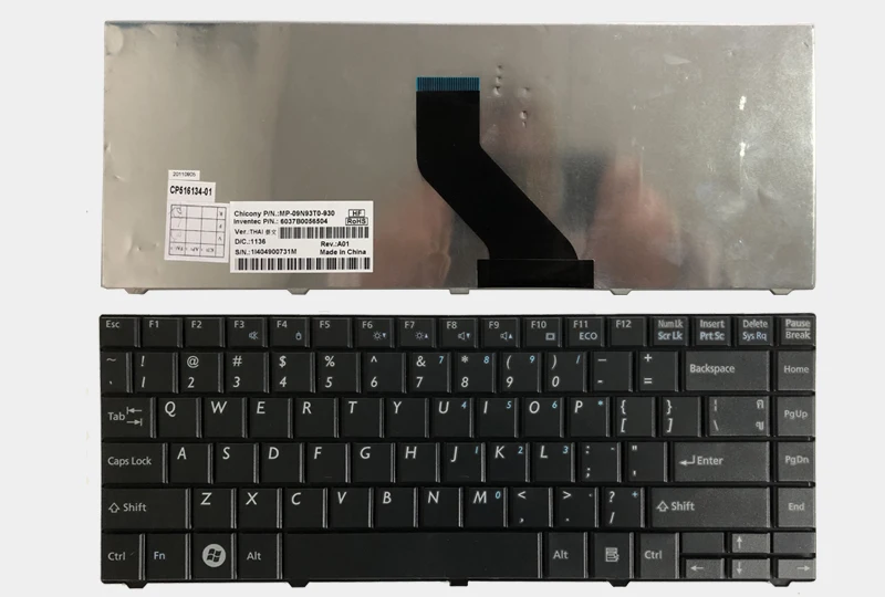 Ноутбук США клавиатура для Fujitsu LH531 LH531G серии Клавиатура для ноутбука Teclado Черный CP516131-01